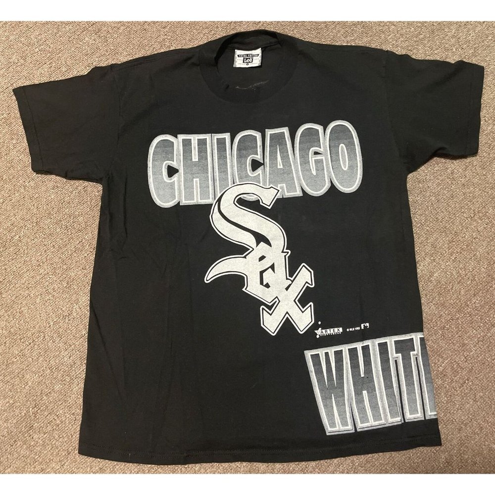 Vintage 1993 Large Chicago White Sox MLB Lee Sport Graphic Print T-Shirt USA
